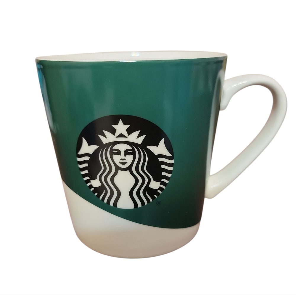 Starbucks 2019 Collector 18oz Large Green And White Coffe Mug